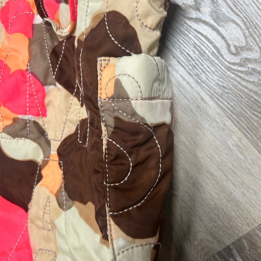 Marc by Marc Jacobs quilted nylon tote multicolored coral orange brown yellow - Picture 6 of 13